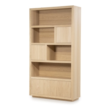 Biblioteca Helsinki din lemn de stejar natural 120x220cm - Img 3