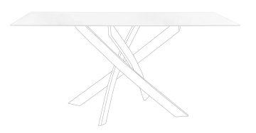 Blat din sticlă masă dining Modern, 160x90 cm - Img 3
