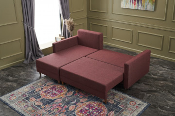 Colar Aydam pe stanga rosu, 3 locuri, extensibil - Img 4