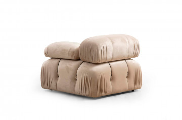 Coltar Bubble modular, 3 locuri, crem - Img 4