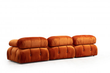 Coltar Bubble modular, 3 locuri, portocaliu - Img 2