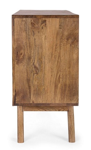 Comodă Sylvester, cu 6 sertare, stil vintage, din lemn de mango, finisaj pe bază de apă, 114 x 40 x 80 cm - Img 5