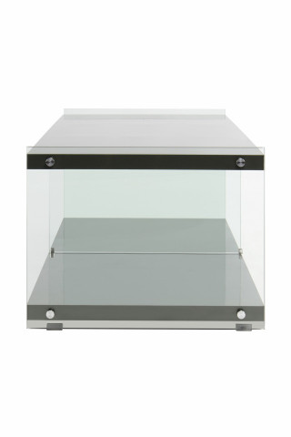 Comoda TV din sticla temperata Elementary Gri 120 cm - Img 3