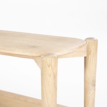 Comoda TV Selbu din lemn de stejar 200x40x55 cm - Img 3