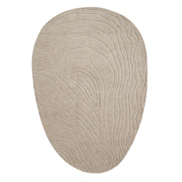 Covor oval 190x290 cm bej