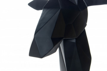 Decoratiune de perete din rasina Giraffe Negru - Img 6
