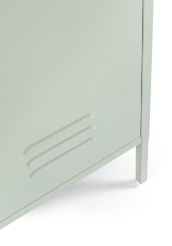 Dulap Cambridge, cu 2 uși, din oțel, vopsit electrostatic, verde salvie, 80x50x185 cm - Img 7