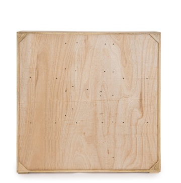 Dulapior Nashik, 2 uși, 2 sertare, din lemn de mango și lemn reciclat, 118x40x120 cm - Img 3