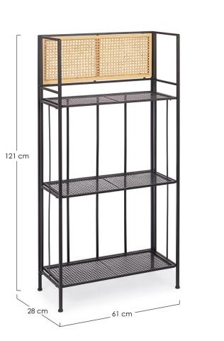 Etajeră Elyot din metal și MDF pliabilă 121 cm - Img 2
