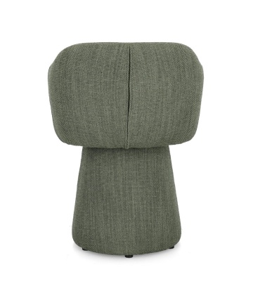 Fotoliu Lottie, pivotant cu mecanism de revenire, cu brațe, din material textil, verde, 59x55x77 cm - Img 4
