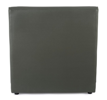 Fotoliu Magnus, din poliester cu efect de piele, verde închis, 76x89x79 cm - Img 3