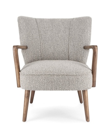 Fotoliu Moritz, bouclé, Stone, 66.5x73.5x81.5 cm - Img 3