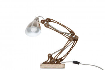 Lampa de birou din lemn Merop, bej