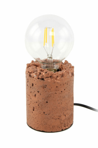 Lampa decorativa din ciment Curacao cupru, un bec
