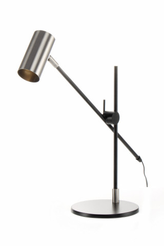 Lampa decorativa din fier Target argintie / neagra, un bec