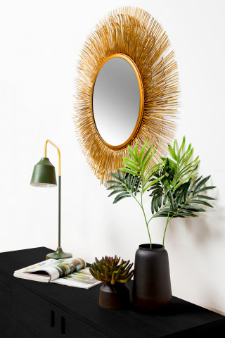 Lampa decorative din fier/cupru Carisa verde army, un bec - Img 2