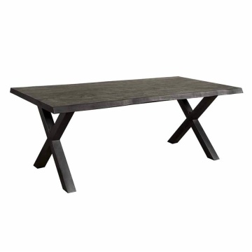 Masa de dining dreptunghiulara Xara din lemn de acacia neagra 200 cm