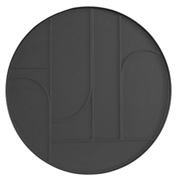 Măsuță de cafea Archie, rotundă, metal și sticlă, diametru 70 cm - Img 3