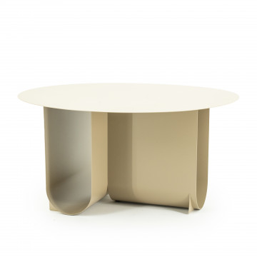 Masuta de cafea din metal Otus nisip 70x70x35 cm - Img 4