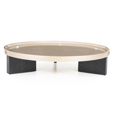 Masuta de cafea Mayson din MDF stejar bej 120x25 cm