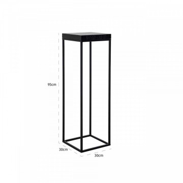 Masuta pentru plante cu blat din stejar 95x30x30 cm - Img 4