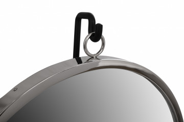 Oglinda rotunda argintiu/negru Elegance 14x41x75 cm - Img 3