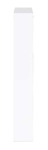 Pantofar metalic Eyvin, 3 uși rabatabile, alb, 50x15x106 cm - Img 4