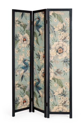 Paravan Maylin cu 3 panouri, din bambus, 120x180 cm