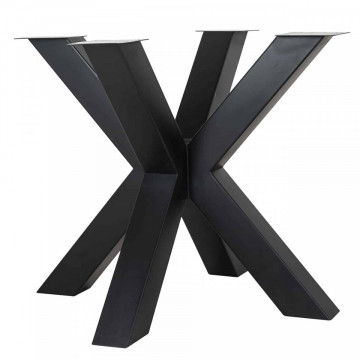 Picior pentru masa din fier Bodhi negru 75 x 95 x 95 cm - Img 2