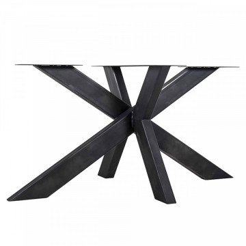 Picior pentru masa din fier Industrial Spider negru 75 x 155 x 100 cm