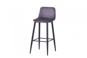 Scaun de bar tapitat Sit&Chairs gri deschis - Img 1