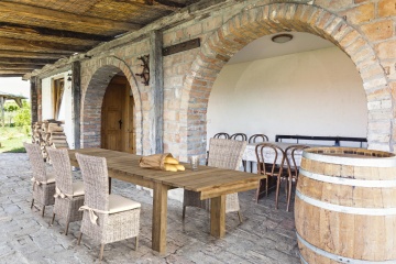 Scaun Isla cu pernă din ratan alb - Img 8