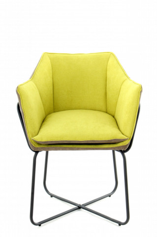 Scaun tapitat Marietta verde/taupe - Img 2