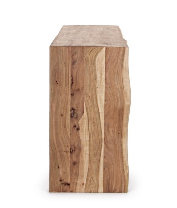Servanta Eneas, cu 2 uși și 3 sertare, din lemn de acacia, 160x45x85 cm - Img 4