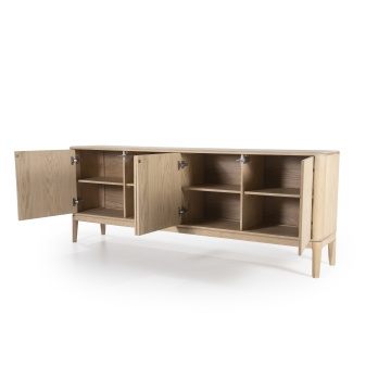 Servanta Harvey din lemn de stejar 200x40x75 cm - Img 4