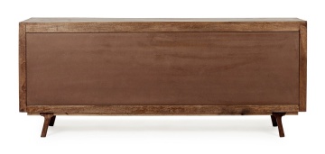 Servanta Sherman, 2 uși culisante și 5 sertare, lemn de mango, 200x40x85 cm - Img 4