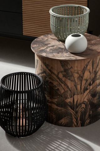 Set 3 măsuțe de cafea Nariko Ro, rotundă, din bambus și MDF, diametru 40 cm, înălțime 40 cm - Img 5