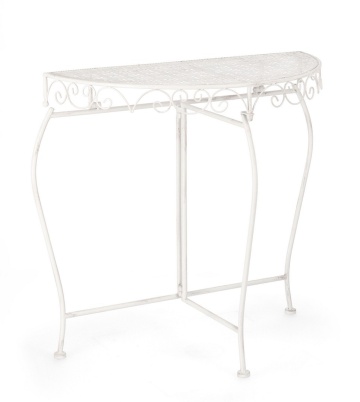 Set de 2 Console Emily, din Oțel vopsit epoxidic, 75x36x75 cm