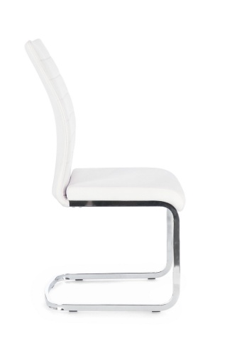 Set de 4 scaune Myra din piele ecologică, alb, 41x60x98 cm - Img 6
