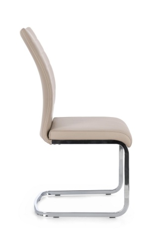 Set de 4 scaune Myra din piele ecologică, cappuccino, 41x60x98 cm - Img 6