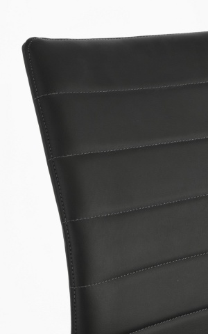 Set de 4 scaune Myra din piele ecologică, negru, 41x60x98 cm - Img 7