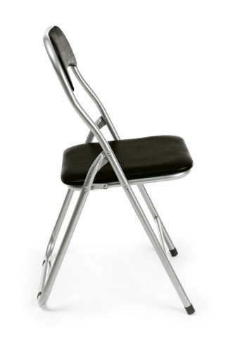 Set de 6 scaune Joy, pliabile, negru mat, 45x44x79 cm - Img 4