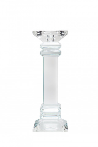 Suport lumanare din sticla de cristal Anthea I, transparent - Img 1