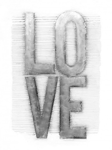 Tablou din aluminiu Liebe 80cm x 100cm