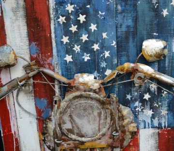 Tablou din metal United States I 70cm x 140cm - Img 3