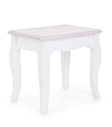 Taburet Charlene din MDF, finisaj vopsit pe bază de apă, 41x30x38 cm