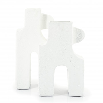 Vaza de ceramica Trib mare alba 54 cm - Img 3