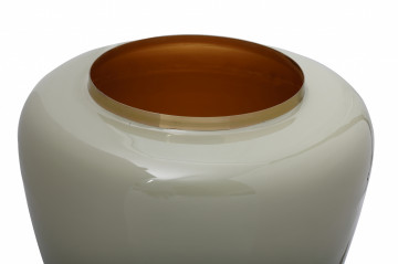 Vaza din fier Art Deco, verde / auriu 34x34x36,5 cm - Img 3