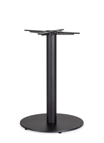 Bază de masă Ecate, din fontă și oțel, finisaj negru vopsit electrostatic, diametru 50 cm, înălțime 72 cm