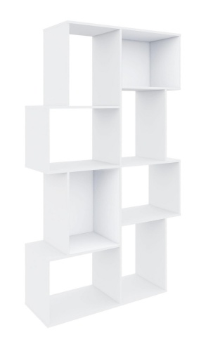 Bibliotecă Arctic din MDF albă 182 cm